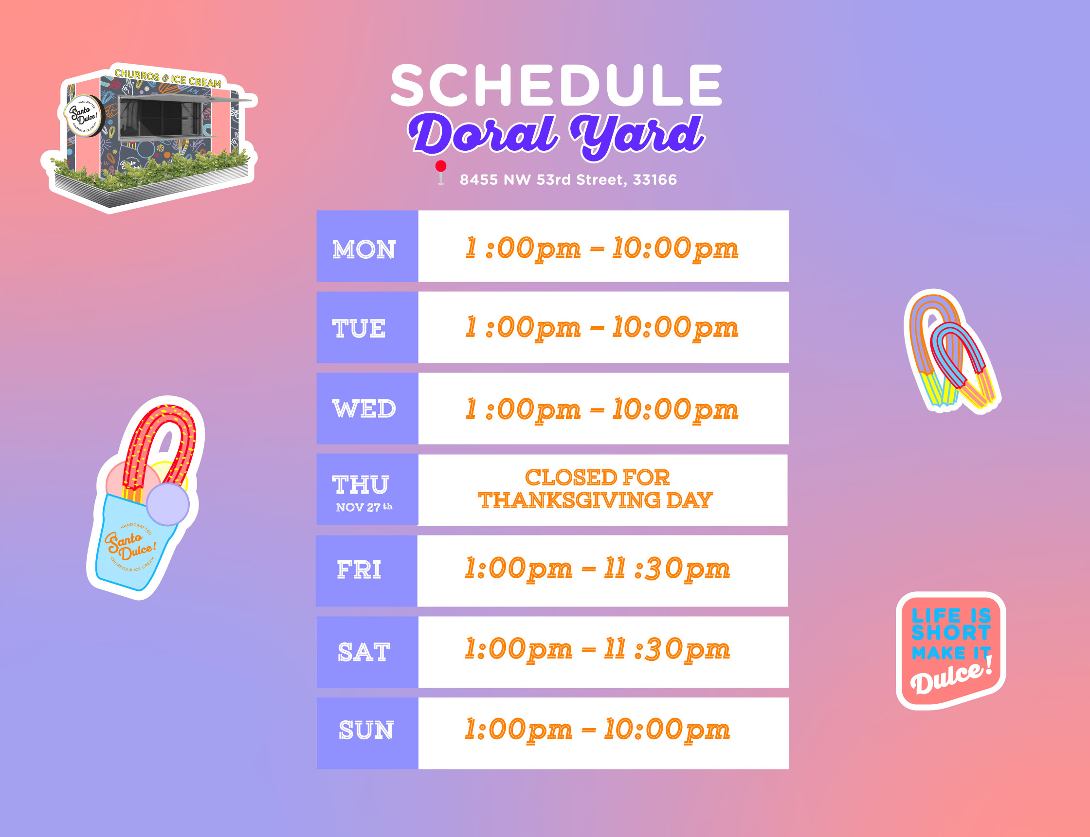 Santo Dulce Churros! In Miami