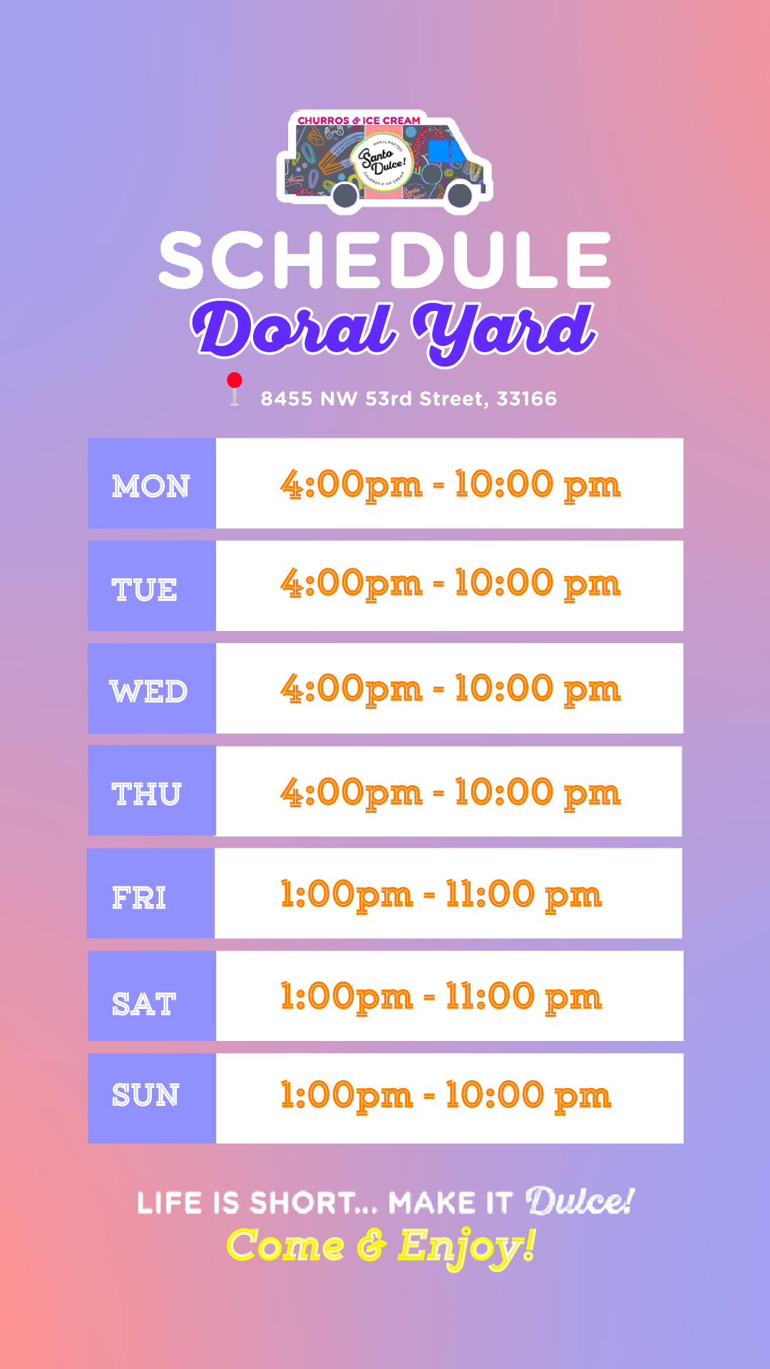 Santo Dulce Churros! In Miami