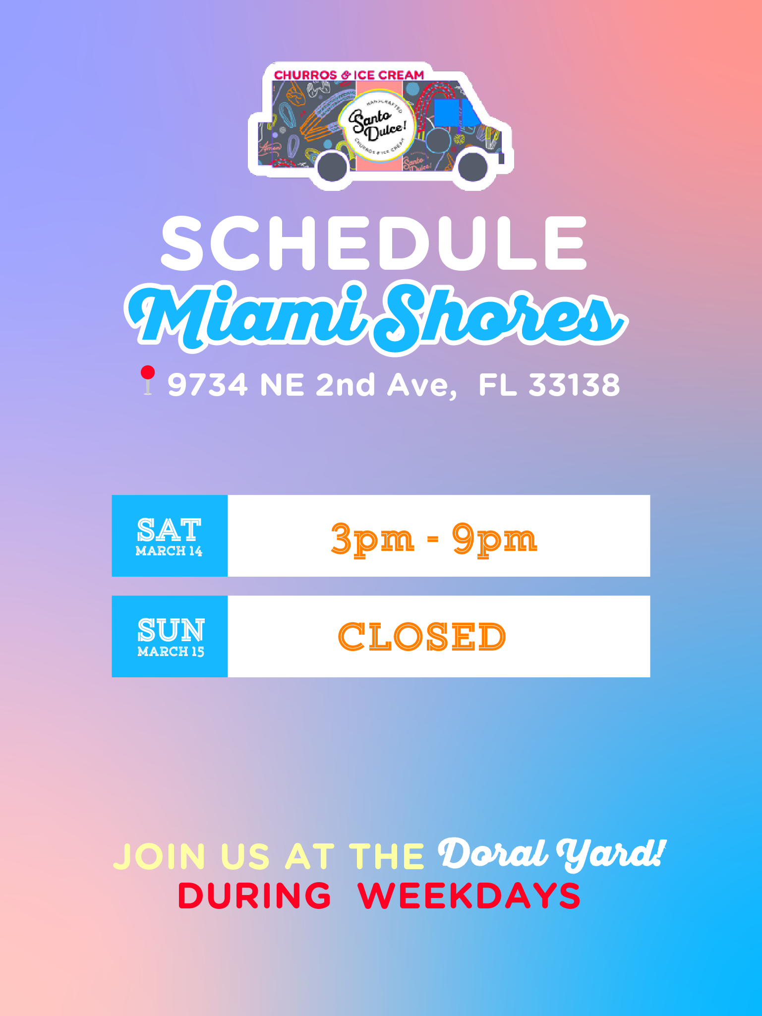 Santo Dulce Churros! In Miami